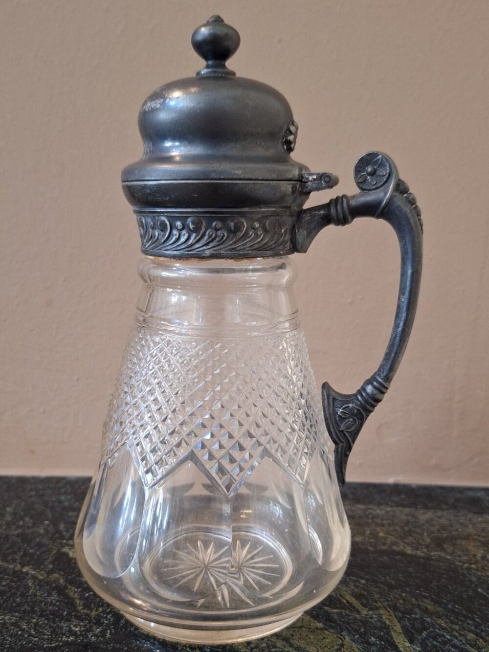Vintage Glass Decanter for Liquids